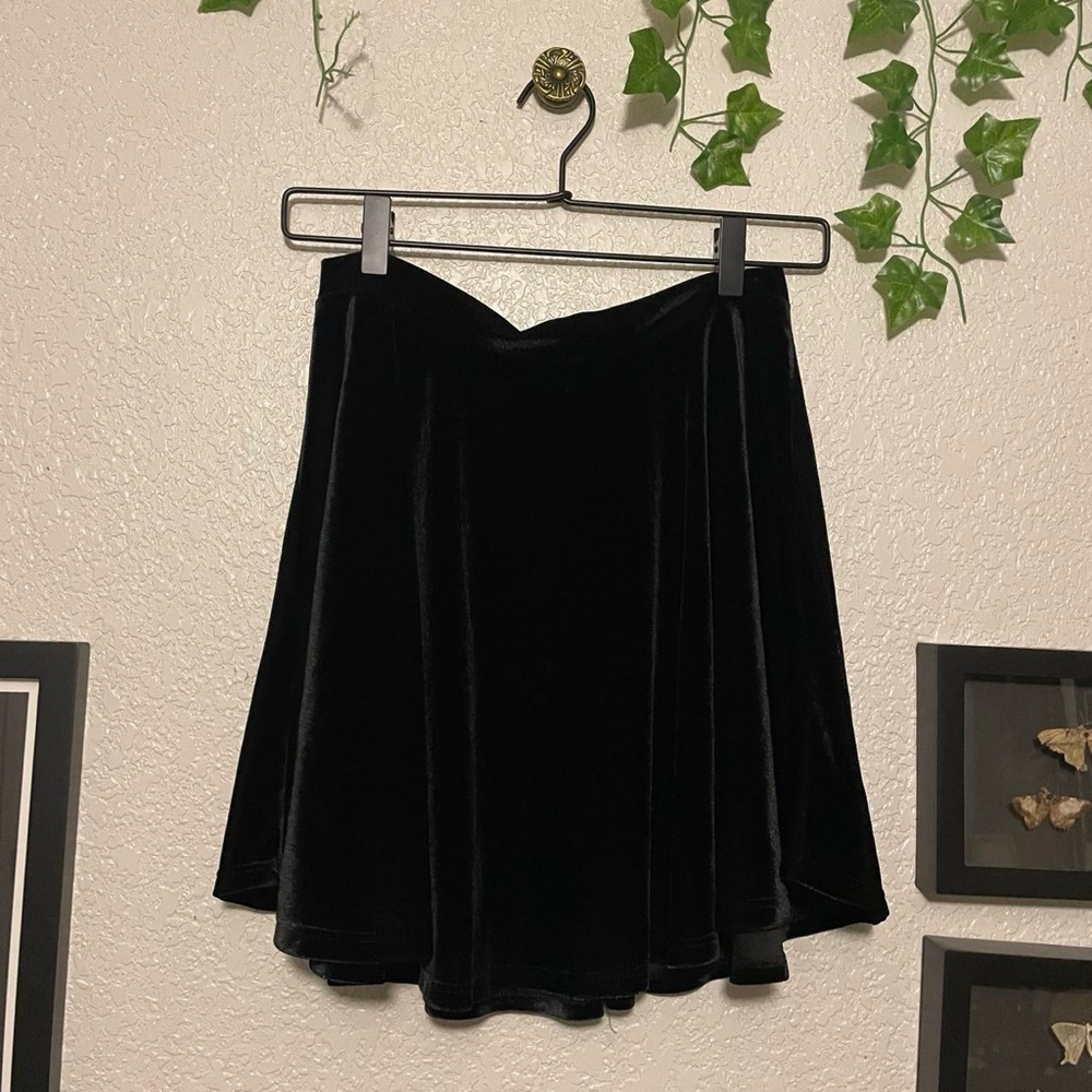 Vintage Velvet Mini Skirt